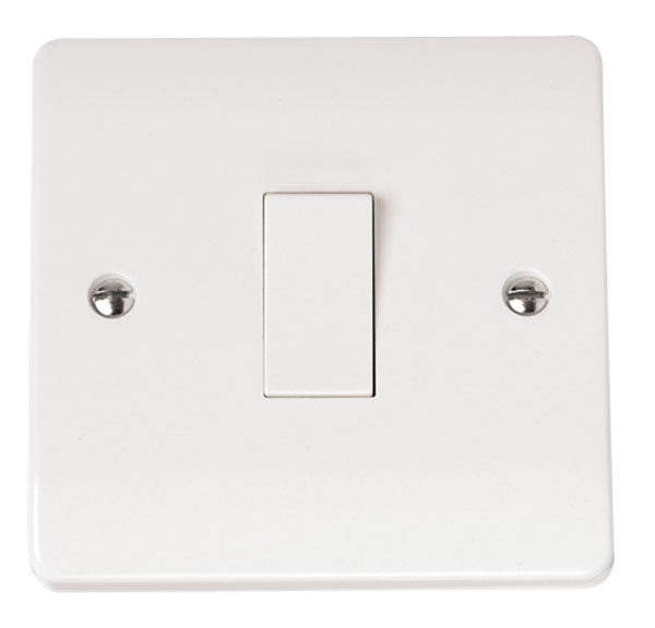 CLICK MODE 10AX 1 GANG 1 WAY PLATE SWITCH