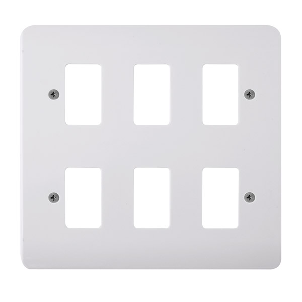 CLICK GRID PRO 6 GANG FRONTPLATE