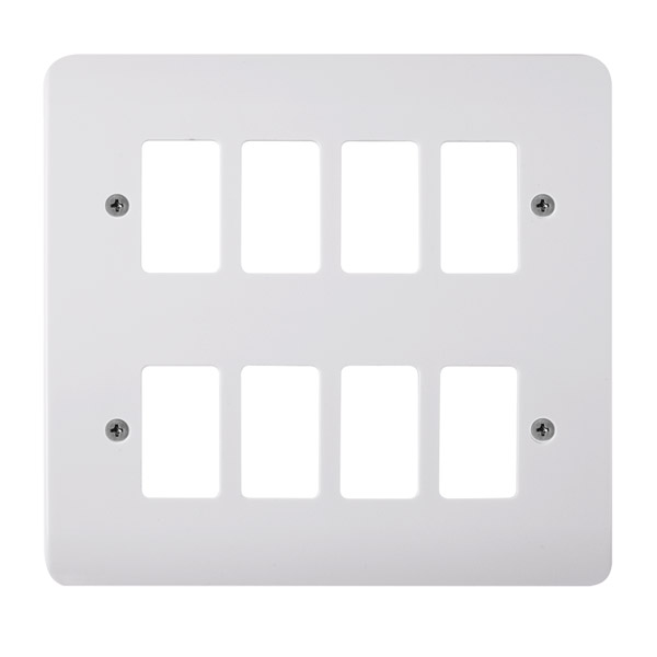 CLICK GRID PRO 8 GANG FRONTPLATE
