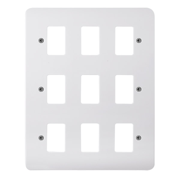 CLICK GRID PRO 9 GANG FRONTPLATE