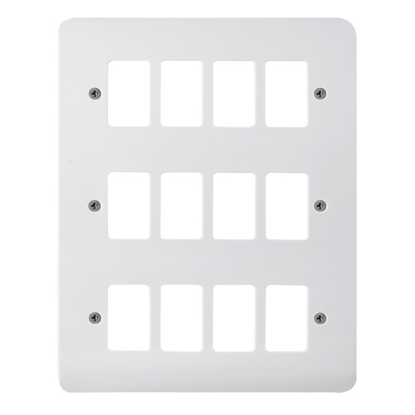CLICK GRID PRO 12 GANG FRONTPLATE