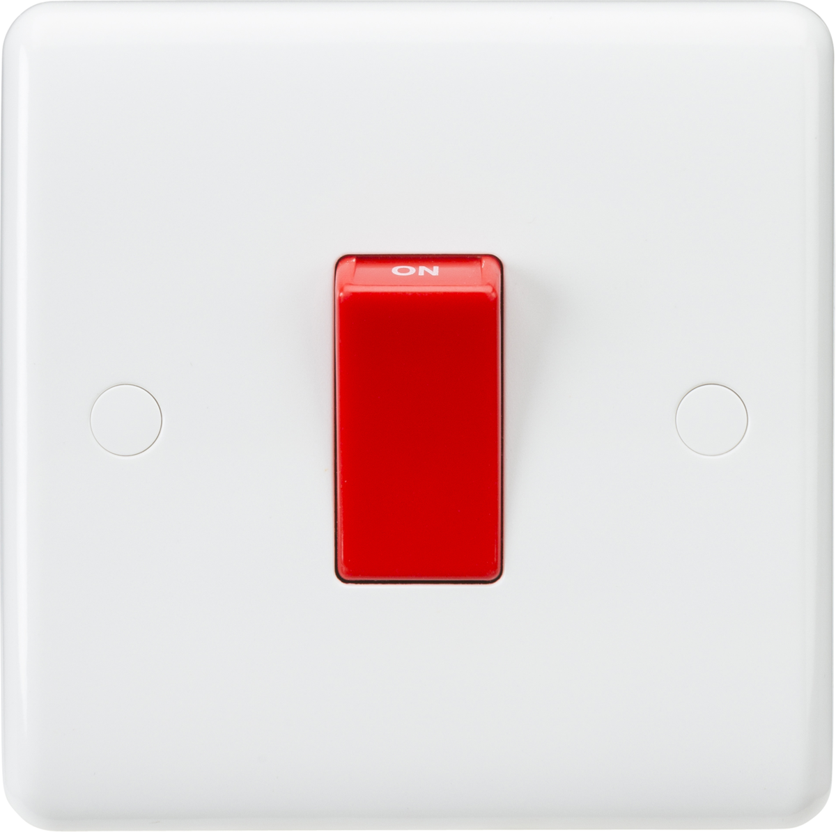 KNIGHTSBRIDGE CURVED EDGE 45A 1 GANG DP SWITCH