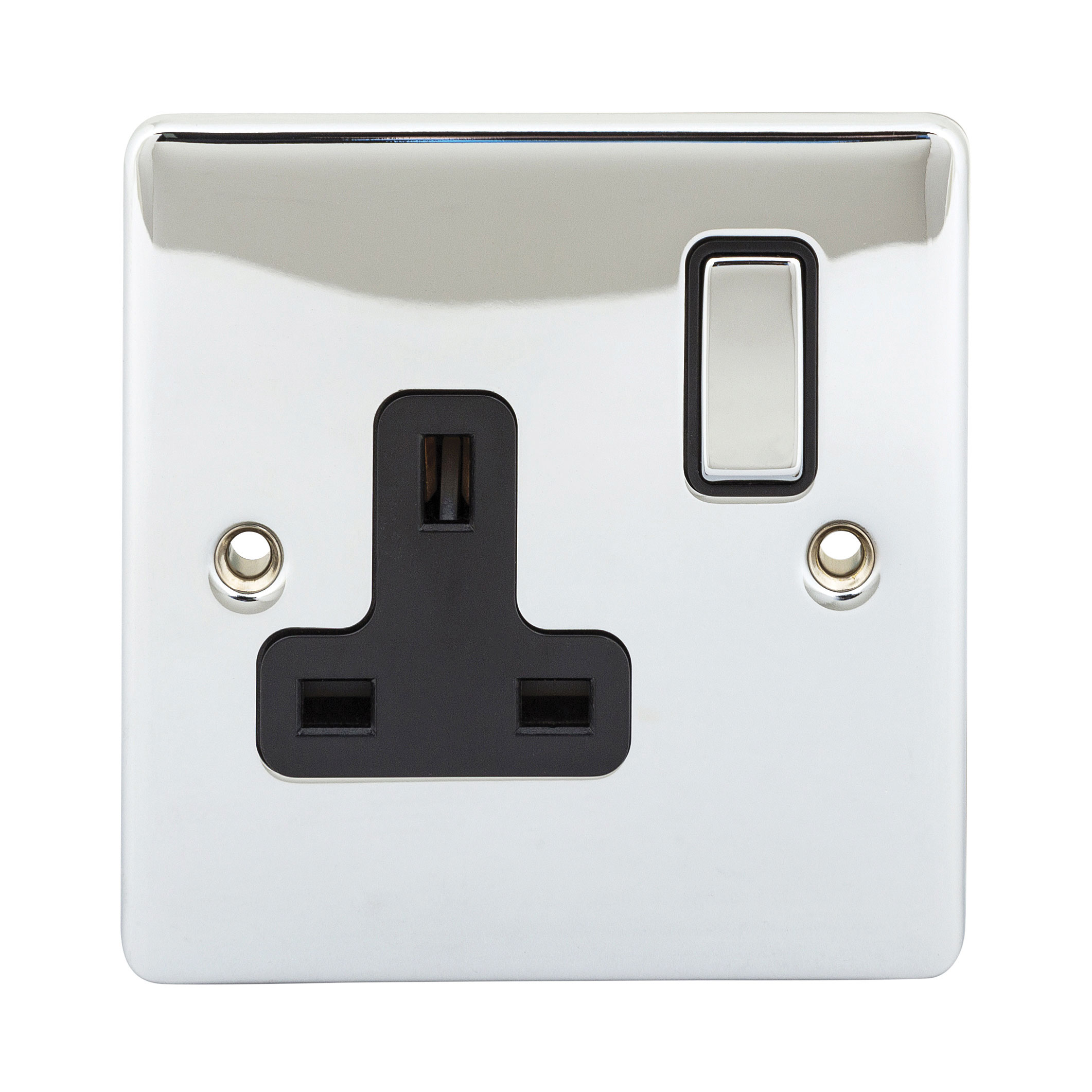 NIGLON PREMIUM EDGE 1 GANG POLISHED CHROME SOCKET