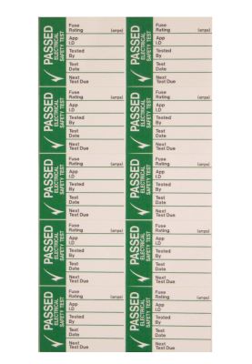 PASS TEST LABEL LARGE