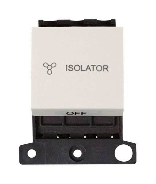 CLICK MINIGRID 10A 3 POLE FAN ISOLATOR (TWIN WIDTH) CLICK WHITE