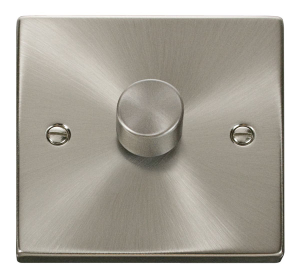 CLICK DECO 1G 400VA DIMMER SWITCH VICTORIAN SATIN CHROME