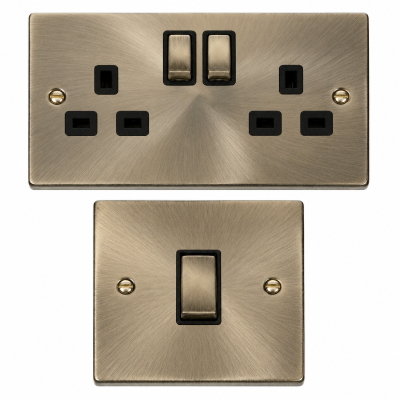 Antique Brass Sockets & Switches