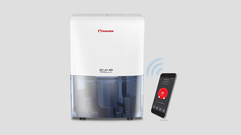 INTELLIGENT DEHUMIDIFIER, 20L PER 24HR MOISTURE REMOVAL