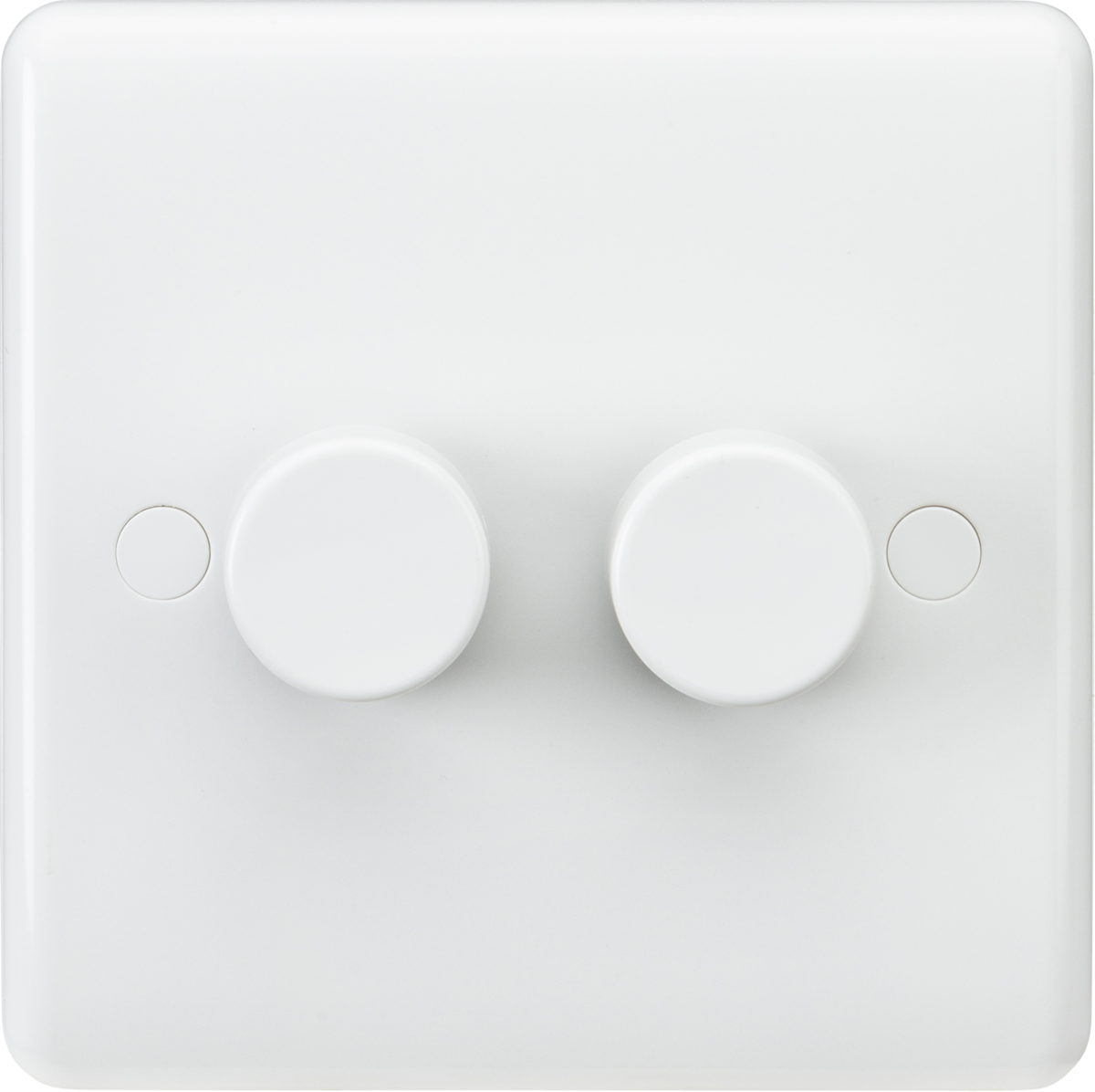 KNIGHTSBRIDGE CURVED EDGE 2 GANG 2 WAY DIMMER