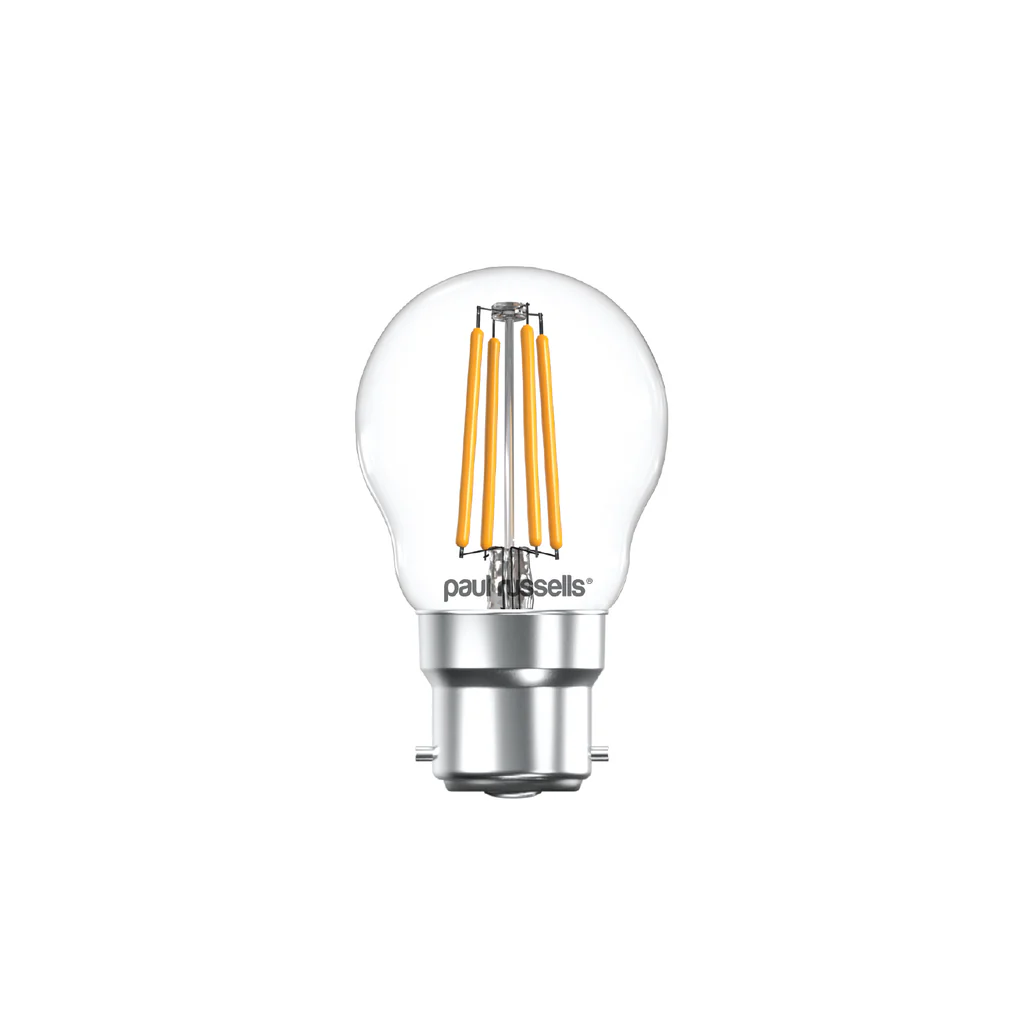 4.5W LED FILAMENT GOLF BALL, EQUIVALENT TO 40W, B22, 470LM, DIMMABLE, 2700K 