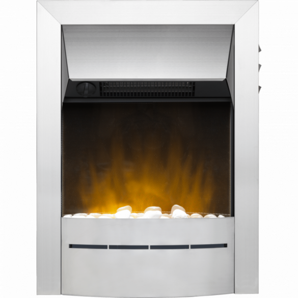 DIMPLEX SAVENA BRUSHED CHROME OPTIFLAME INSET ELECTRIC FIRE