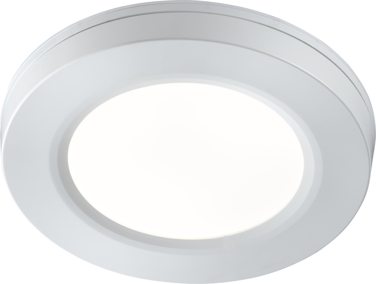 KNIGHTSBRIDGE 230V IP54 TRI WATTAGE & CCT DIMMABLE LED ROUND PANEL 140MM DIA.