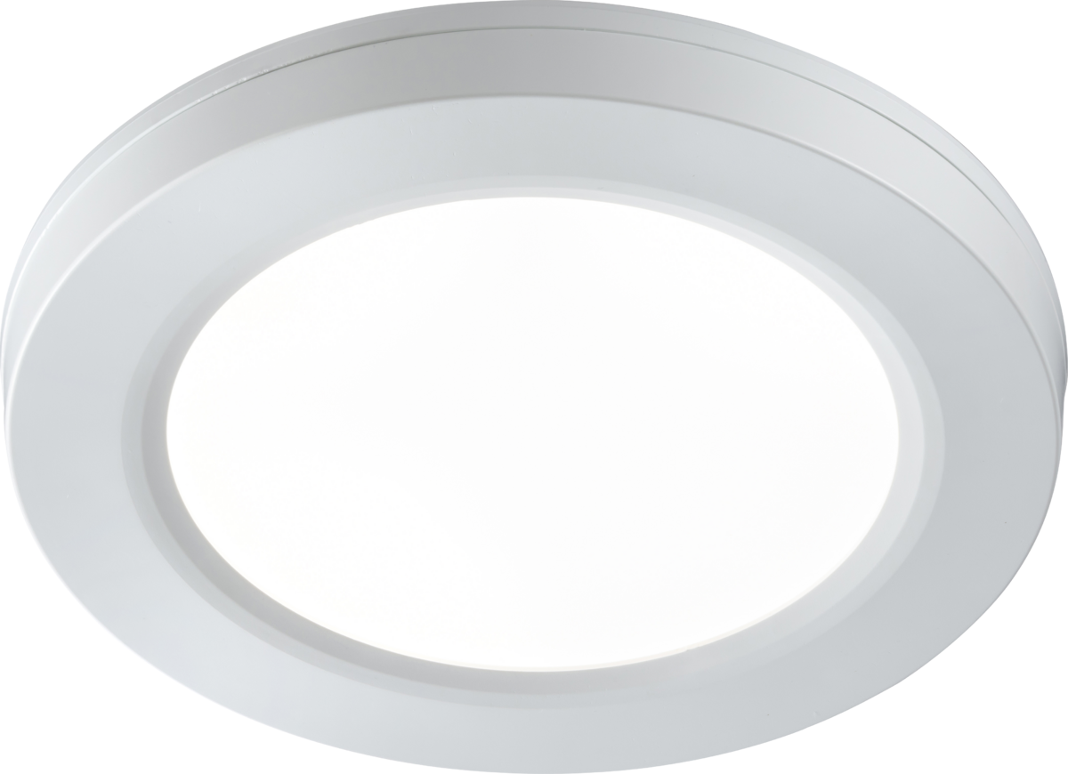 KNIGHTSBRIDGE 230V IP54, TRI-WATTAGE & CCT SWITCHABLE, DUAL MOUNT DIMMABLE LED PANEL, 165MM DIA