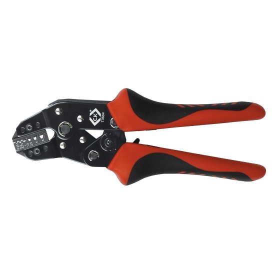 C.K RATCHET CRIMPING TOOL FOR BOOTLACE FERRULES 0.5MM-6MM 