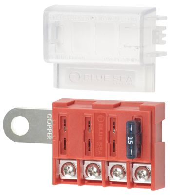 BLUE SEA SYSTEMS  ST BLADE BATTERY TERMINAL MOUNT FUSE BLOCK