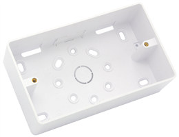 UNIVOLT DOUBLE 32MM SURFACE BOX MALLEABLE