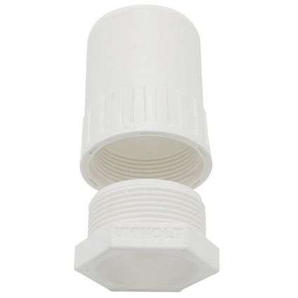 UNIVOLT 20MM PVC-LSF FEMALE ADAPTORS WHITE