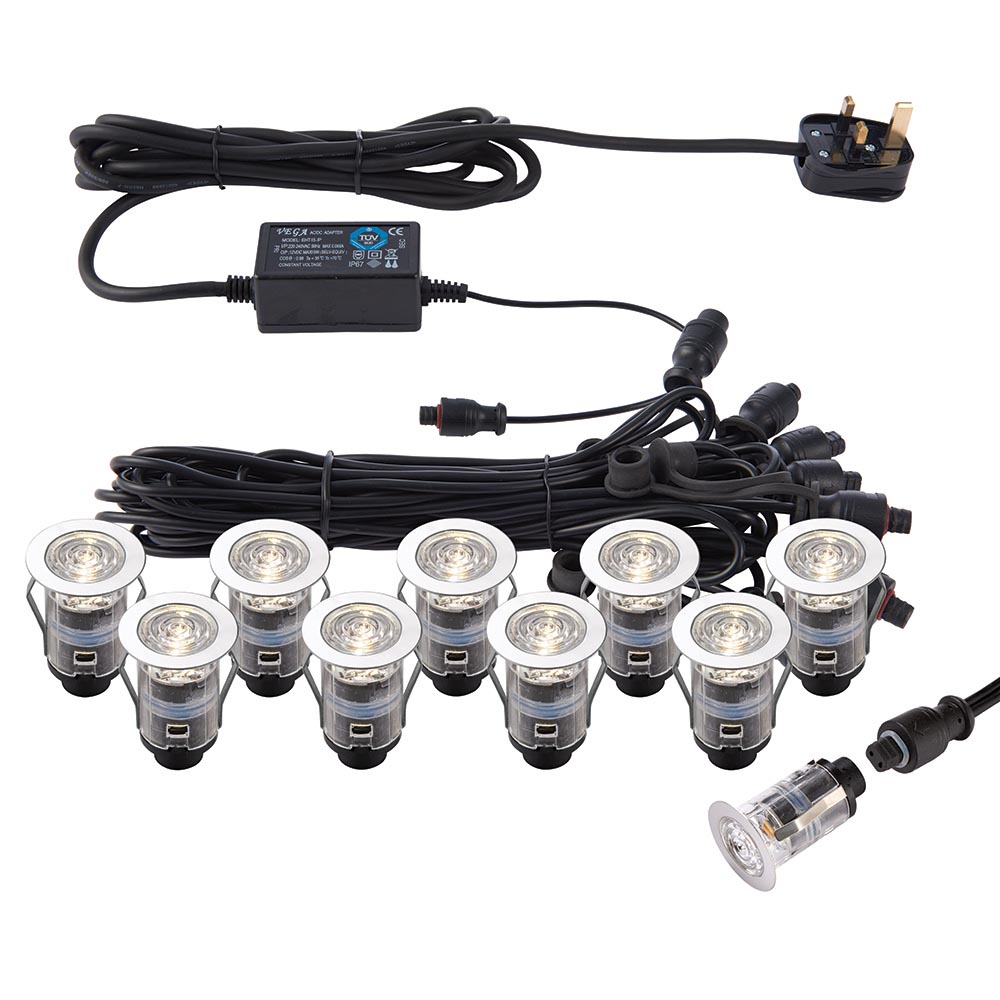 SAXBY IKON PRO CCT 3000K/4000K 25MM DECK LIGHT KIT IP67 