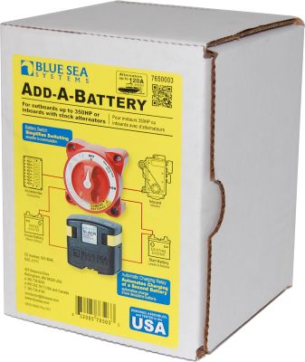 BLUE SEA SYSTEMS ADD-A-BATTERY KIT -120A BOXED 