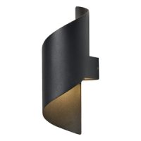 FORUM BUDE 10W LED COIL WALL LIGHT BLACK