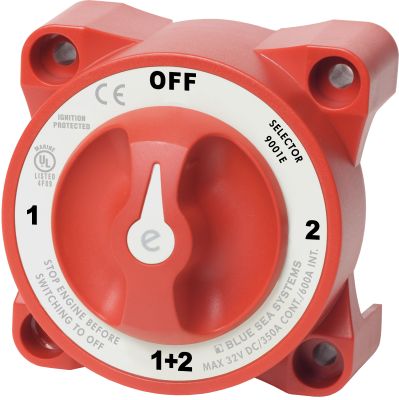 BLUE SEA SYSTEMS e-SERIES SELECTOR BATTERY SWITCH - 4 POSITION (NO RETAIL PACKAGING)