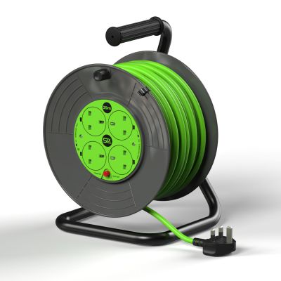 25M 4 WAY 13A OPEN EXTENSION REEL