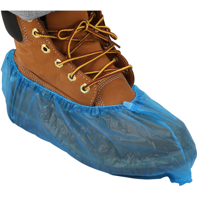 ELEASTICATED OVERSHOES BLUE (PACK OF 100)