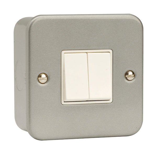 CLICK METAL CLAD 2G 2WAY SWITCH 