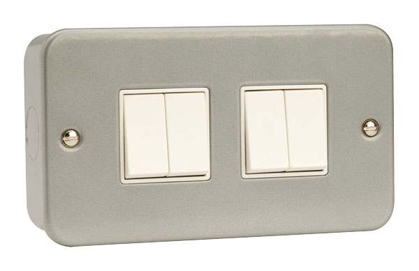 CLICK METAL CLAD 4 GANG SWITCH 10A