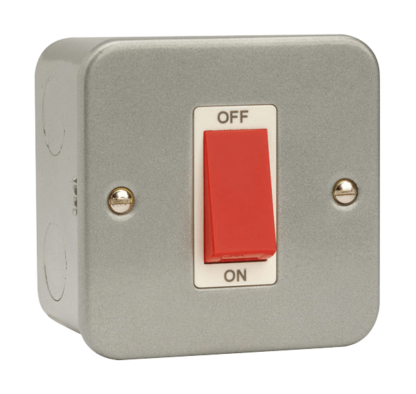 CLICK METAL CLAD 1G 45A DOUBLE POLE ISOLATOR 
