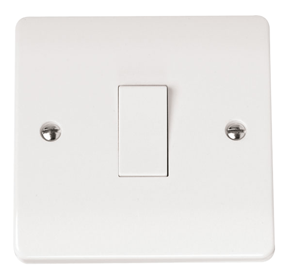 CLICK MODE 10AX 1 GANG 2 WAY PLATE SWITCH
