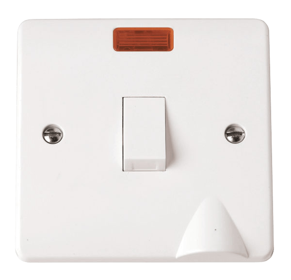 CLICK MODE 20A DP SWITCH WITH NEON AND FLEX OUTLET