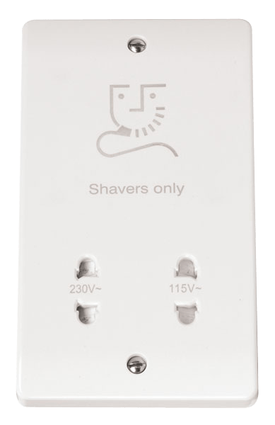 CLICK MODE SHAVER SOCKET DUAL VOLTAGE 