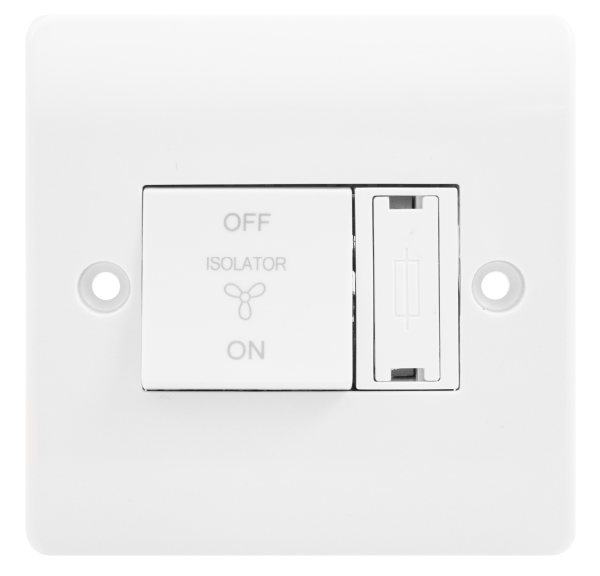 CLICK MODE 3 POLE FAN ISOLATOR W/INTEGRATED FUSED CARRIER 