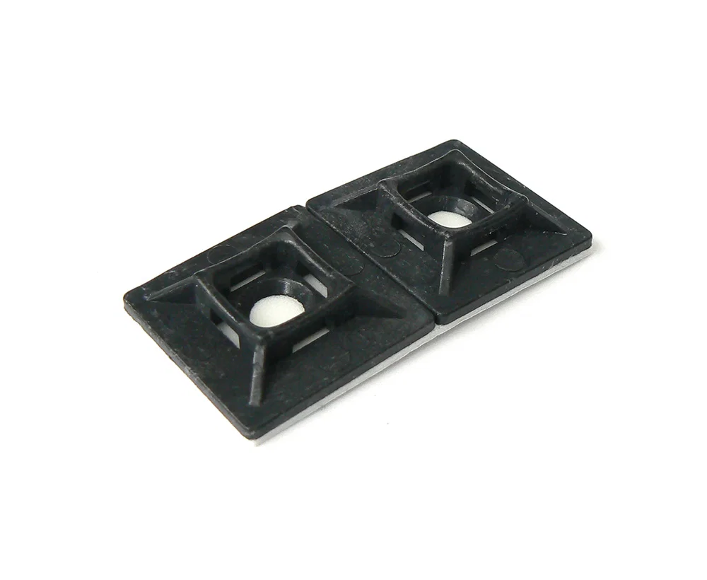 TERM TECH BLACK ADHESIVE TIE BASE 19X19