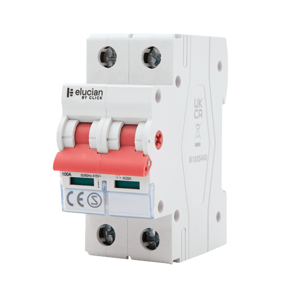 CLICK ELUCIAN 2 POLE 100A MAIN ISOALTING SWITCH