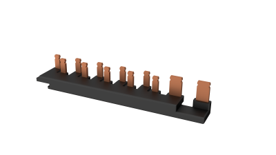 LIVE, 2P+ 5 BUSBAR FOR SRN BOARDS WITH MAIN SWITCH & SPD