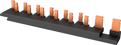 LIVE, 2P+ 6 BUSBAR FOR SRN BOARDS WITH MAIN SWITCH & SPD