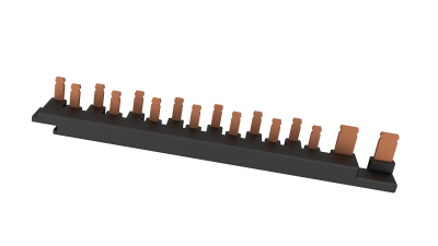 LIVE, 2P+ 7 BUSBAR FOR SRN BOARDS WITH MAIN SWITCH & SPD