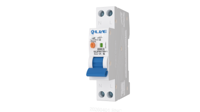 LIVE SRN,  PLUG ON NEUTRAL RCBO, 6A DOUBLE POLE, BI DIRECTIONAL, B CURVE