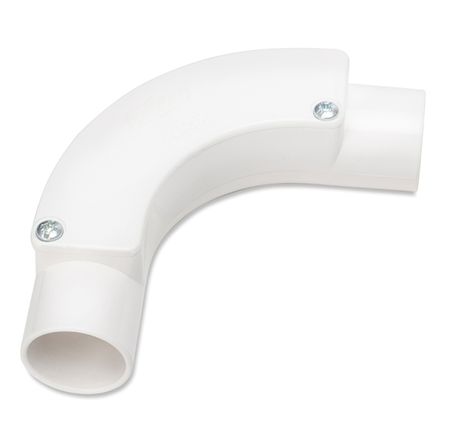 UNIVOLT 20MM PVC-LSF INSPECTION BEND WHITE