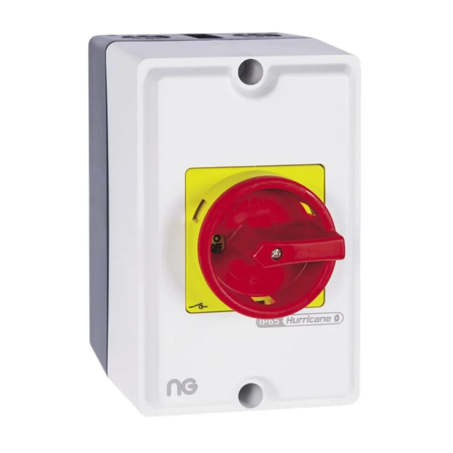 NIGLON 100A 4 POLE ROTARY ISOLATOR IP65