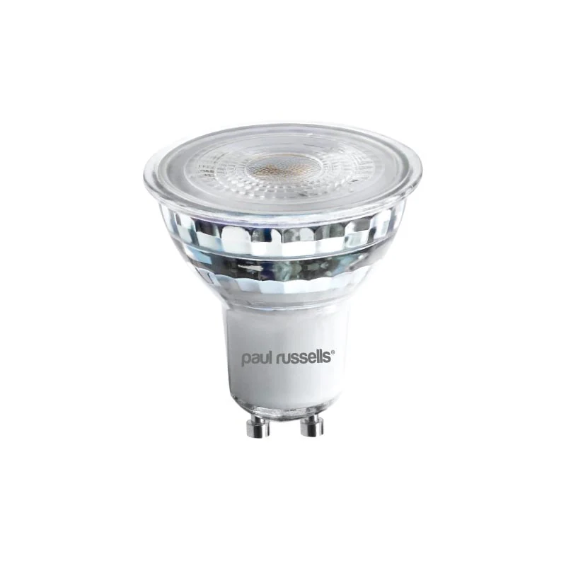4.5W LED GU10,GLASS, EQUIVALENT TO 50W HALOGEN, 480LM, DIMMABLE, 2700K