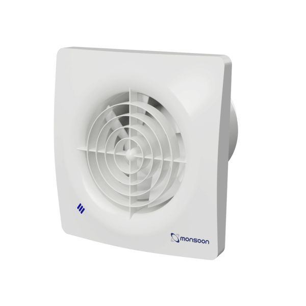 NATIONAL VENTILATION MONSOON ZONE 1 150MM TIMER FAN WITH BACKDRAUGHT SHUTTERS