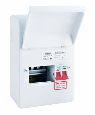 NIGLON PROTEGO 6 MODULE 4 WAY CONSUMER UNIT WITH 100A ISOLATOR