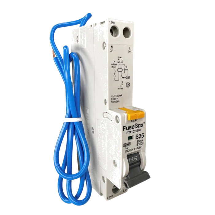 FUSEBOX 25A B CURVE 10ka RCBO 