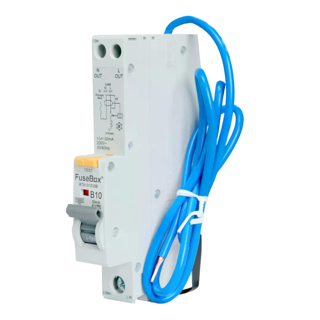 FUSEBOX 10A B CURVE 10ka RCBO