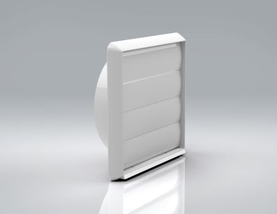 VERPLAS 150MM GRAVITY GRILLE WHITE 