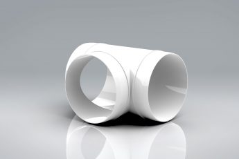 VERPLAS 125MM ROUND T PIECE