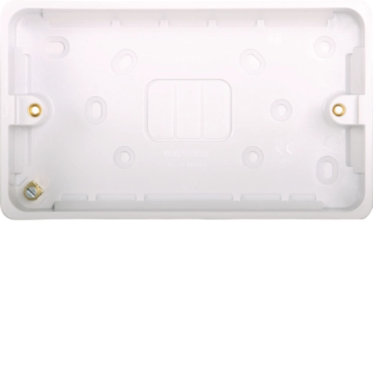 HAGER SOLLYSTA DOUBLE 28MM DEEP MOULDED PATTRESS